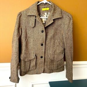 RICHARDS Women’s Vintage Blazer Size 3 Work Career Business Tweed Grandpacore